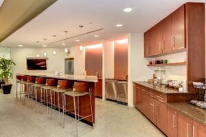 Carr Workplaces cafe coworking area