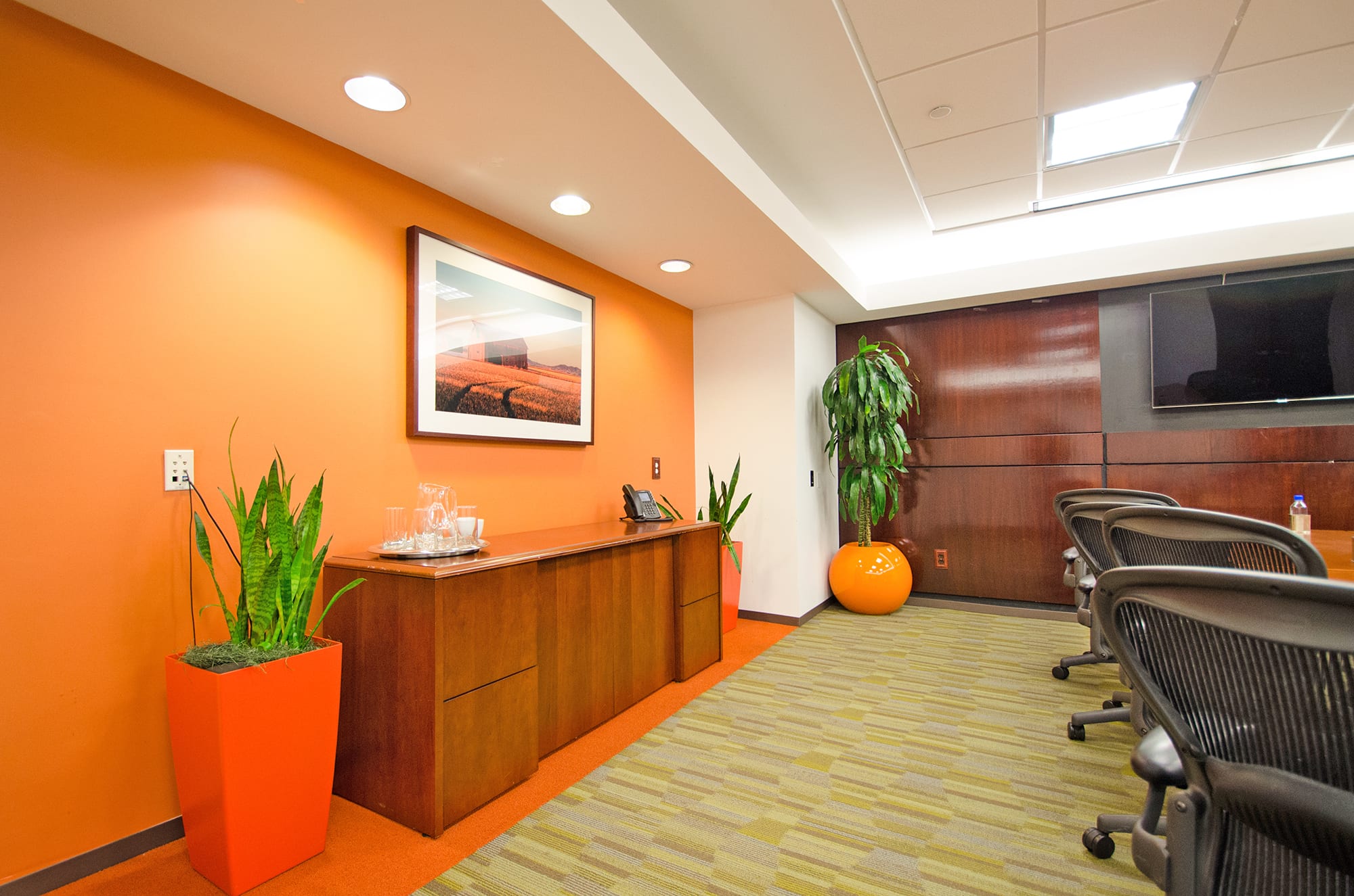 Administrative desk at Carr Workplaces Westchester